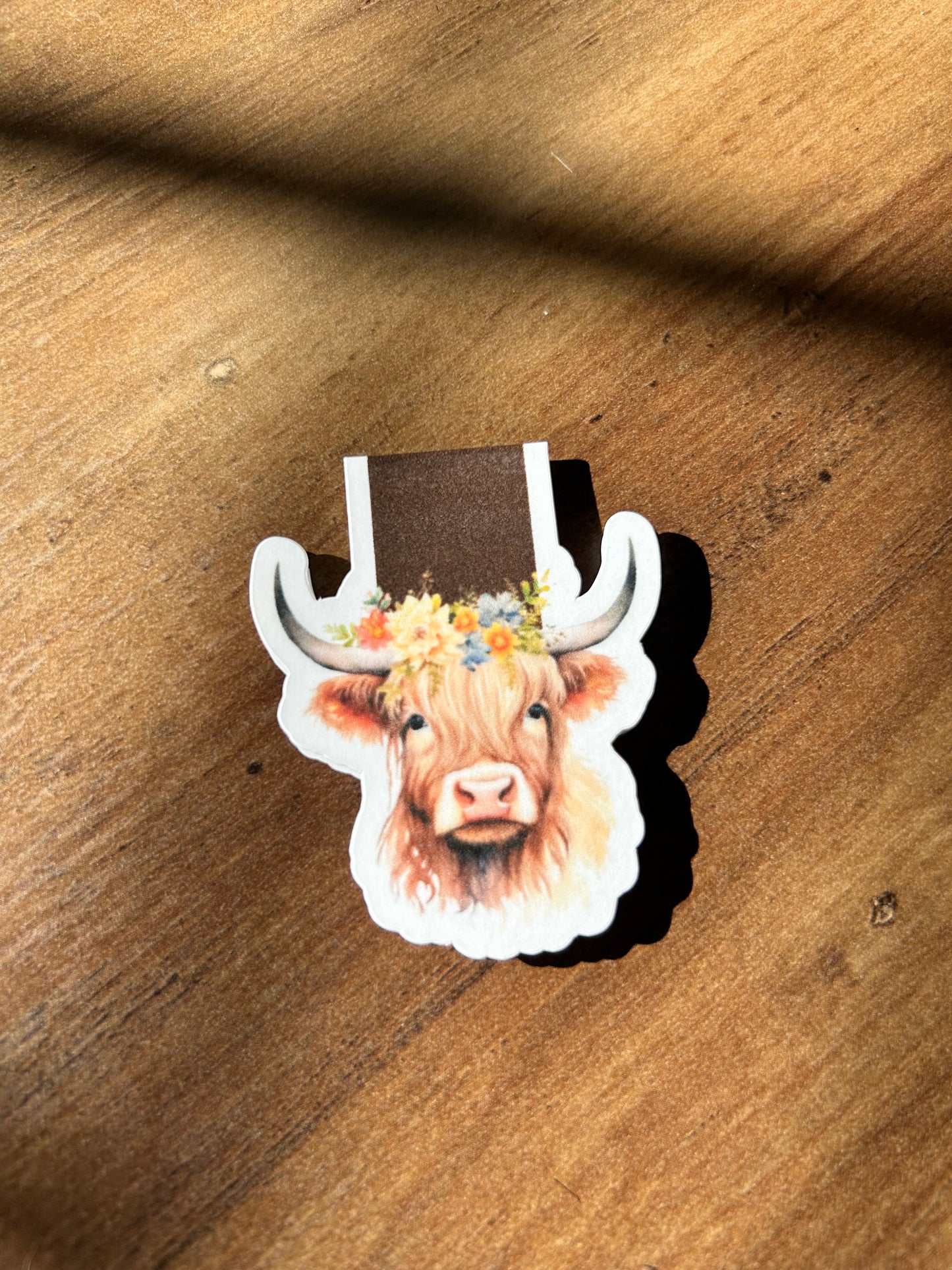 Highland Cow Magnetic Bookmark